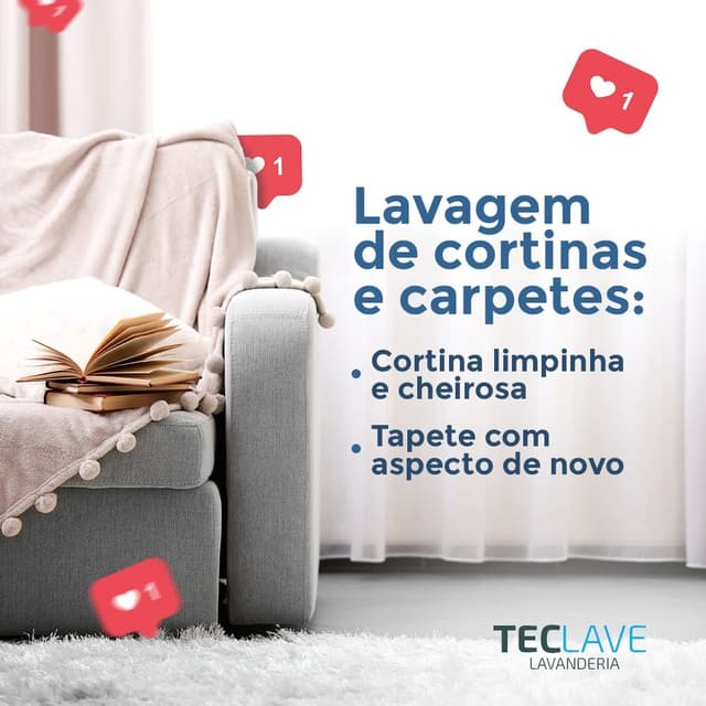 lavagem de cortinas